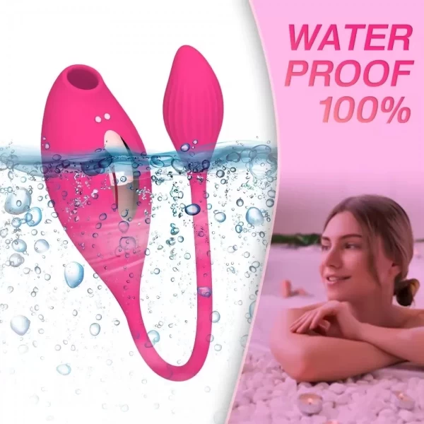 Máy mát xa 2 đầu rung hút mạnh mẽ