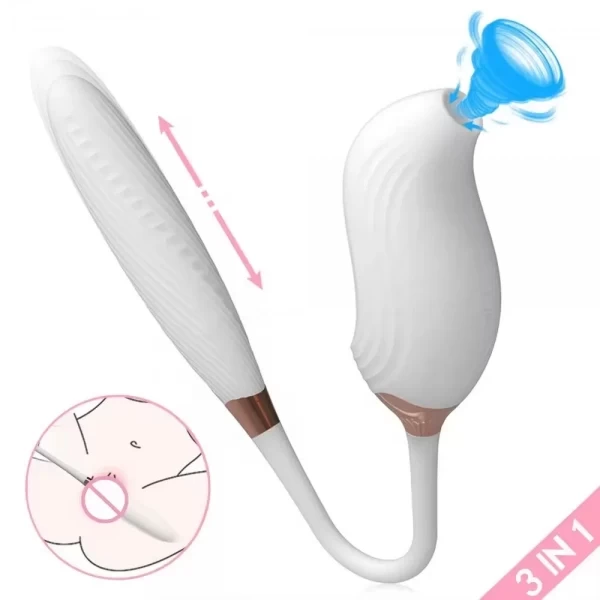 Máy massager Cupid Rung Thụt Hút cao cấp điều khiển được qua app