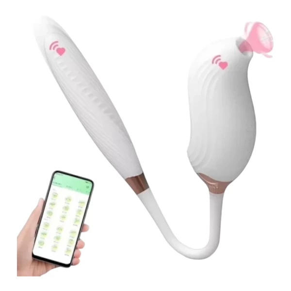 Máy massager Cupid Rung Thụt Hút cao cấp điều khiển được qua app