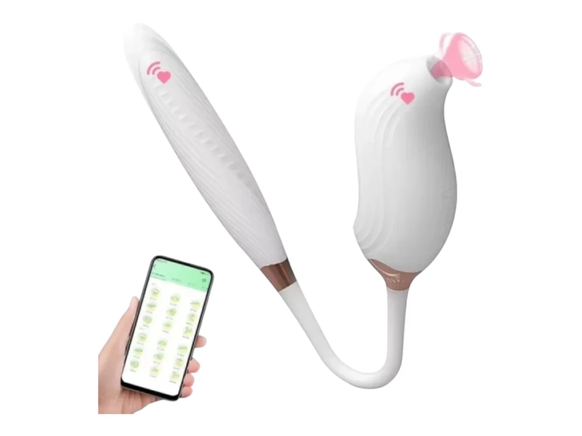 Máy massager Cupid Rung Thụt Hút cao cấp điều khiển được qua app