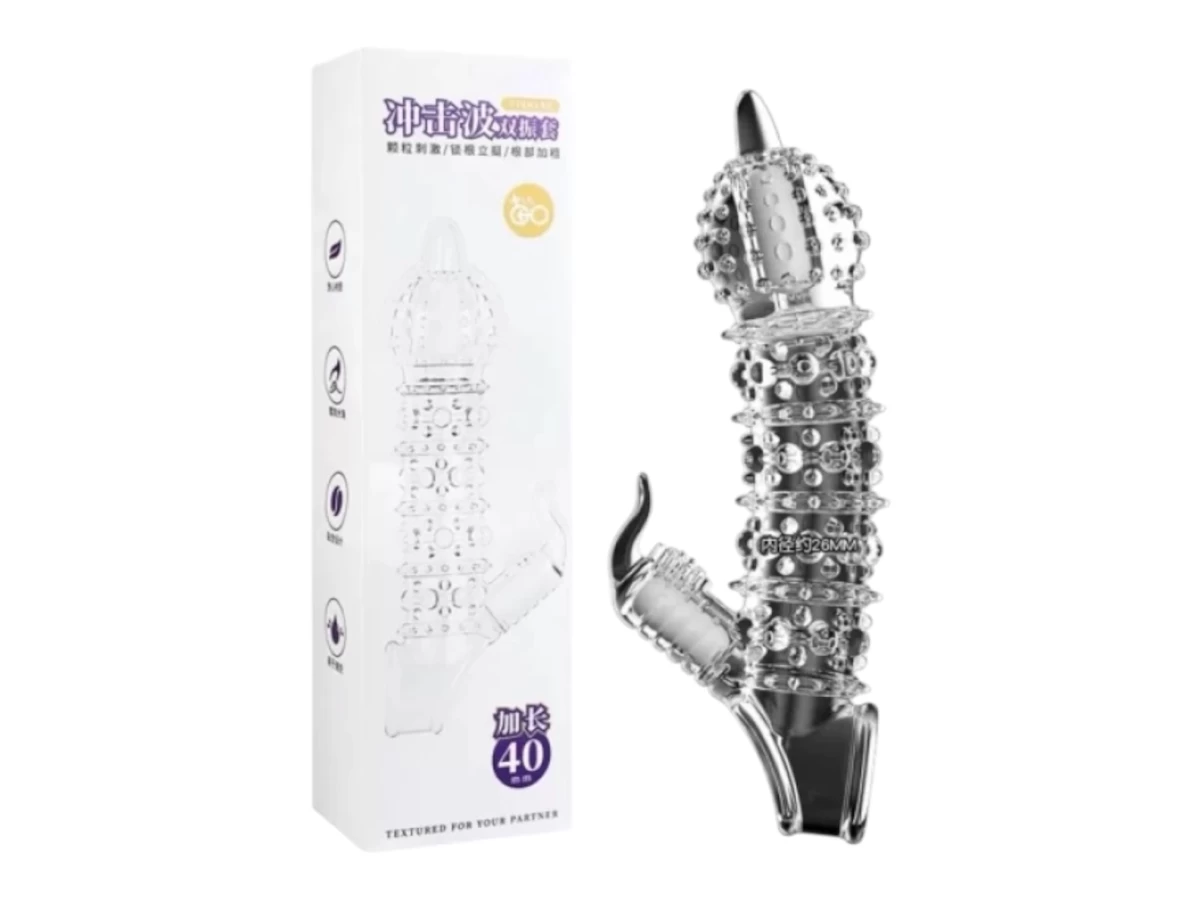 Bao cao su donzen có nhánh rung 2 đầu gai lớn quai đeo bừu