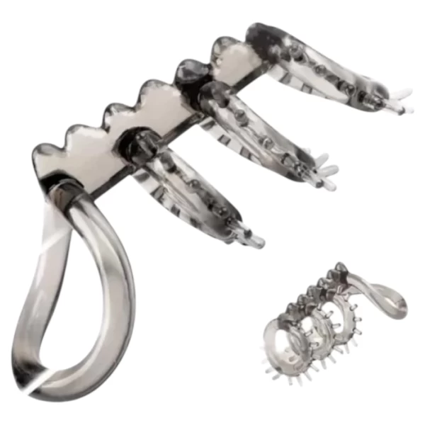 Vòng đeo dương vật gai mềm có quai bừu