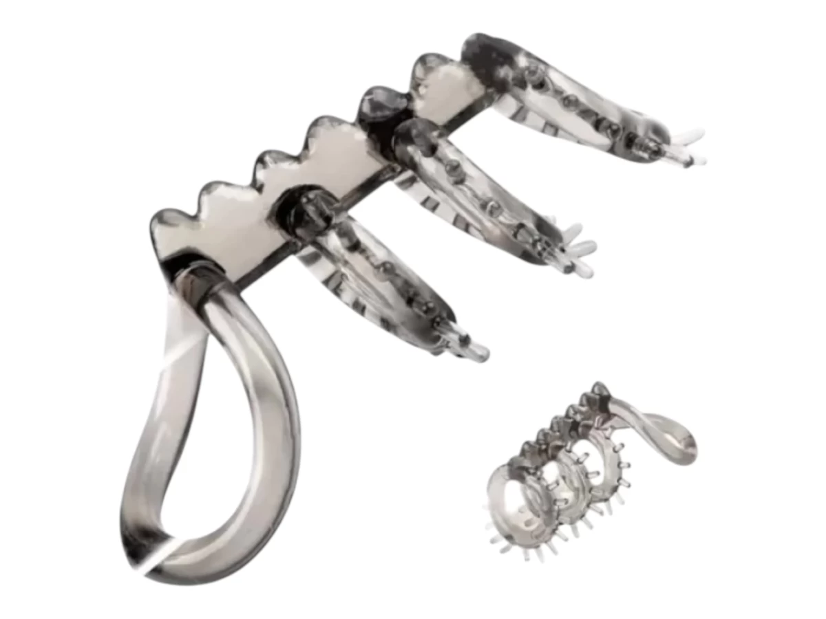 Vòng đeo dương vật gai mềm có quai bừu