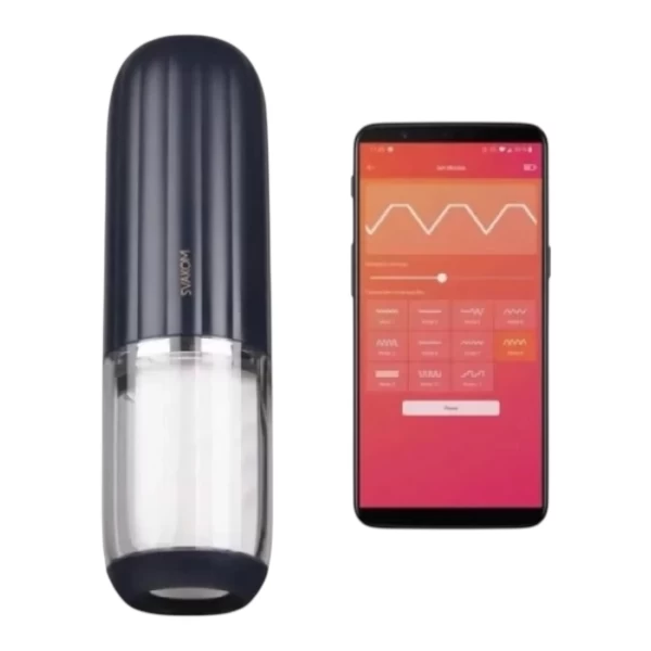 Âm đạo giả Svakom Alex Neo 2 rung thụt điều khiển điện thoại