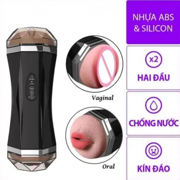 Âm đạo giả 2 đầu Luba rung rên tự động