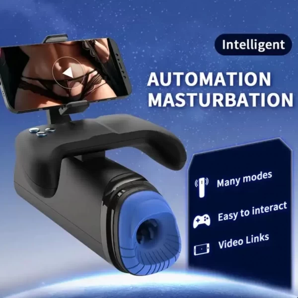 Âm Máy bay bú mút thụt xoay 360 độ kèm giá đỡ điện thoại