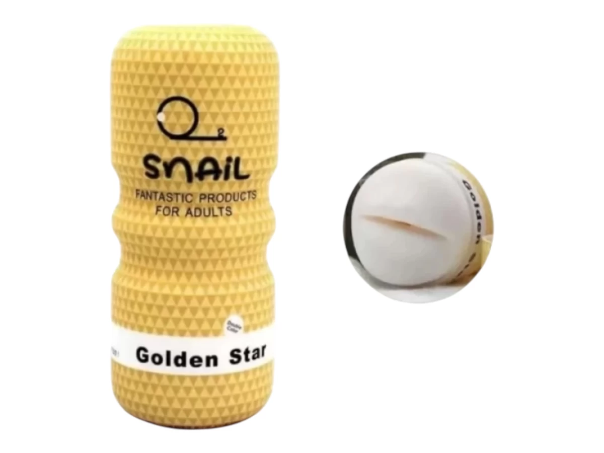 Sextoy âm đạo giả cốc Ốc sên màu vàng