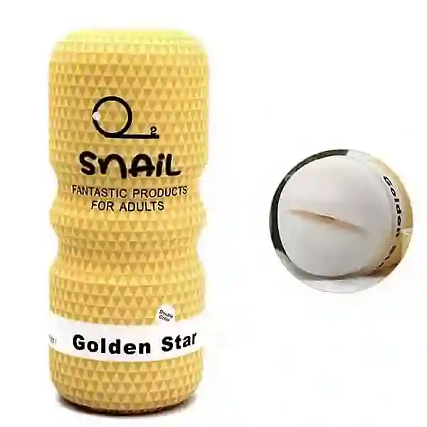 Sextoy âm đạo giả cốc Ốc sên màu vàng
