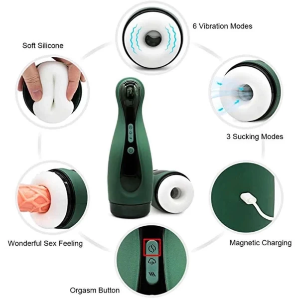 Âm cao cấp Tự Động Rung Hút cực khoái