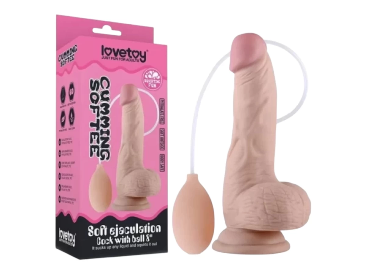 Sextoy dương vật giả có đế xuất tinh mềm mại