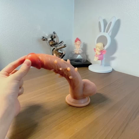 Dương không rung có đế da nâu nhiều gai siêu mềm