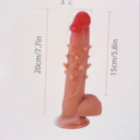 Dương không rung có đế da nâu nhiều gai siêu mềm