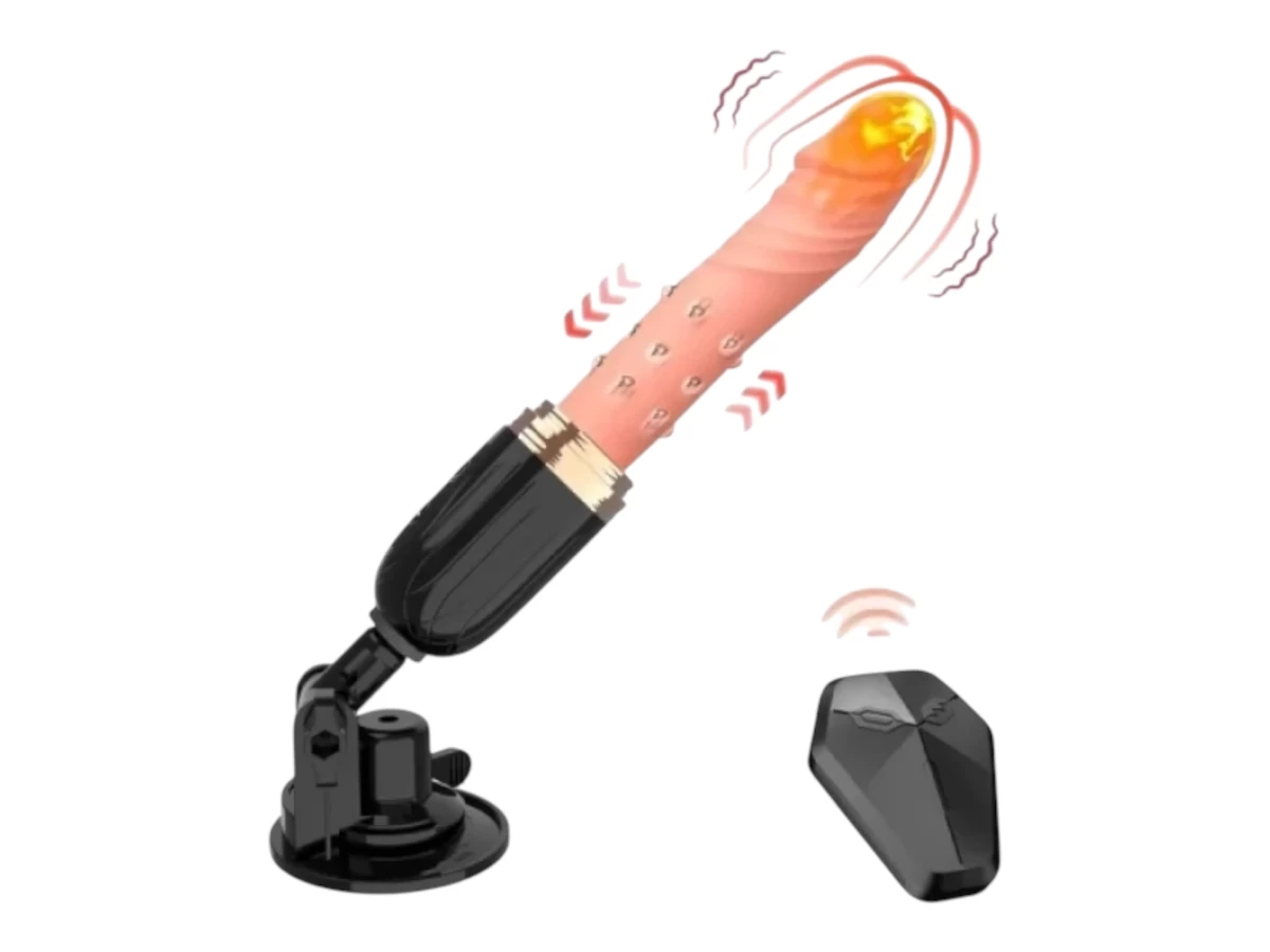 Dương Điều Khiển 10 Chế Độ Rung Thụt Bi Xoay
