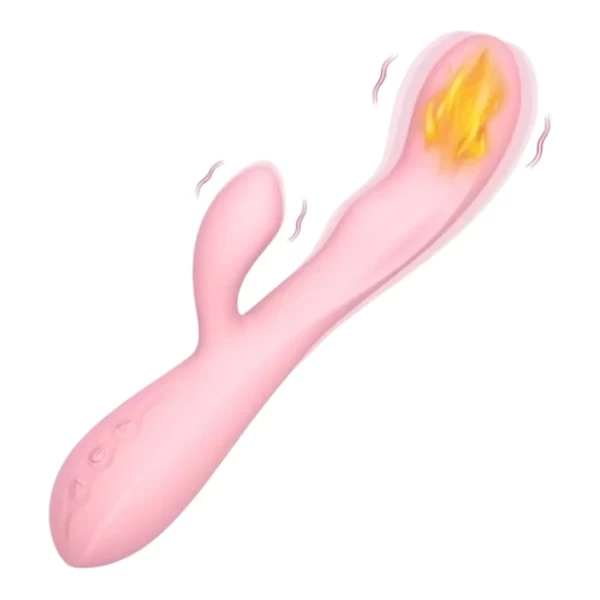 Dương vật rung 2 nhánh đa năng phát nhiệt