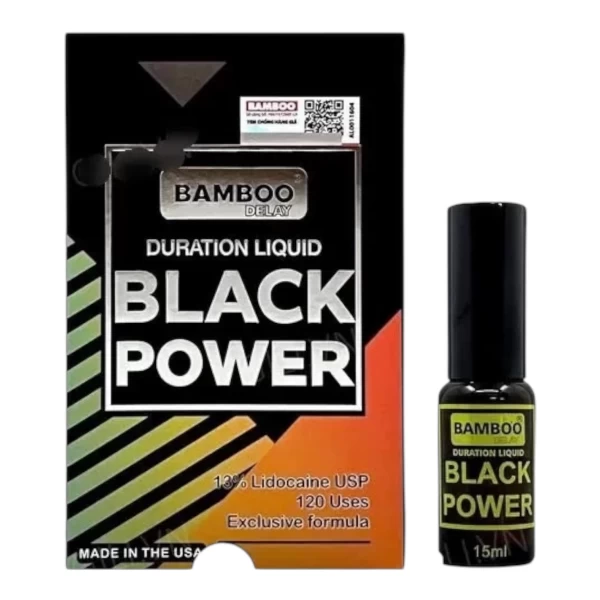 Chai xịt chống xuất tinh sớm Bamboo Black Power Mỹ chính hãng