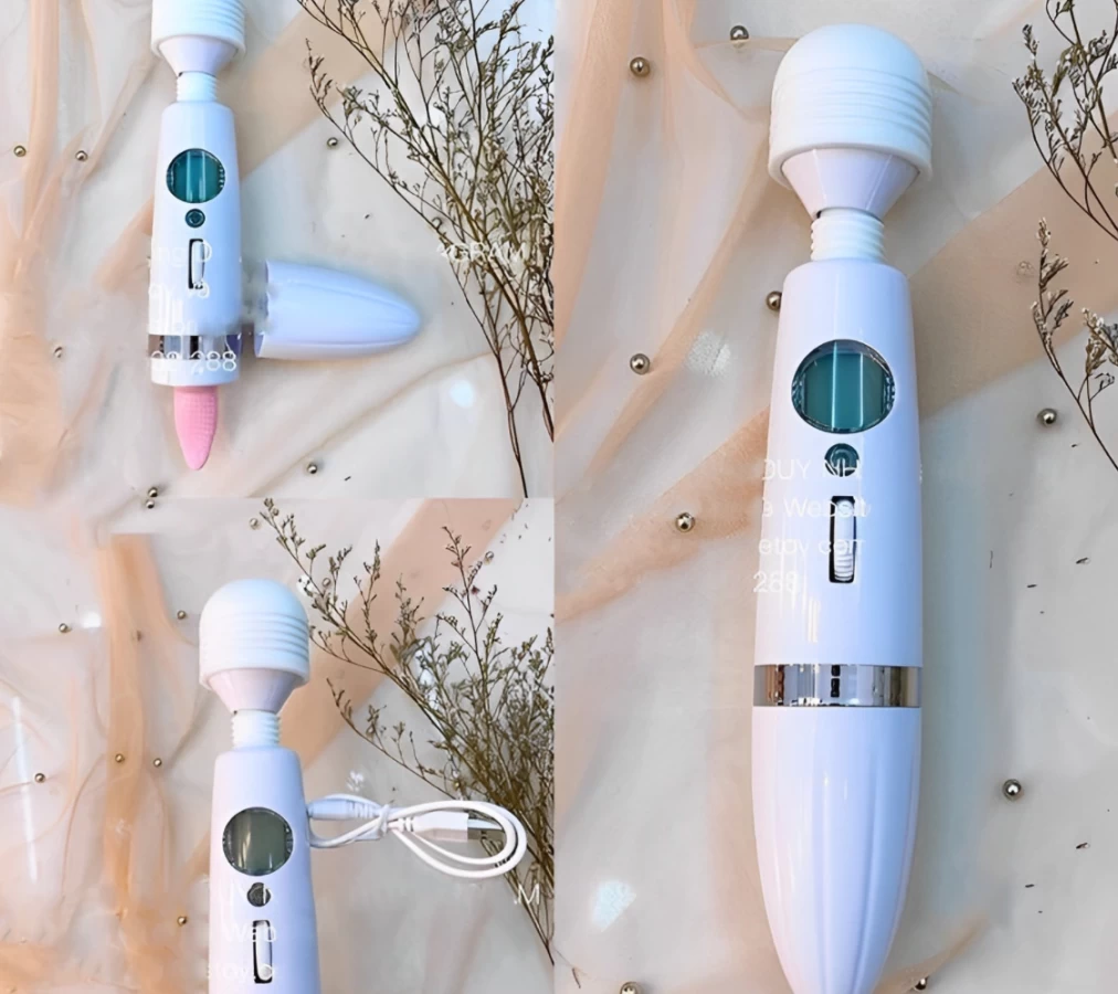 Chày rung lưỡi liếm massa điểm G 2 đầu ngụy trang sang trọng tinh tế