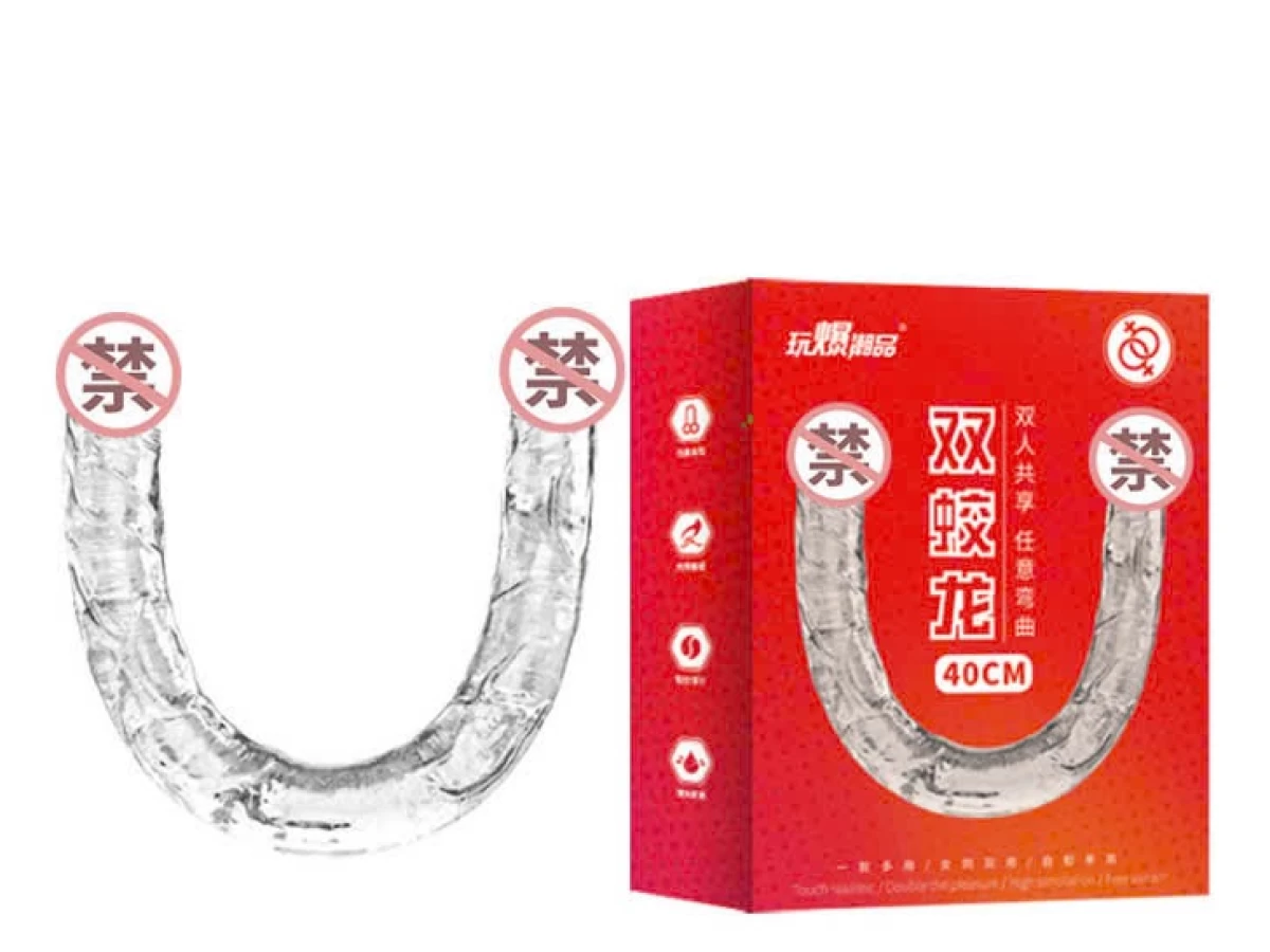 Dương vật giả 2 đầu trong suốt mềm mại 40cm
