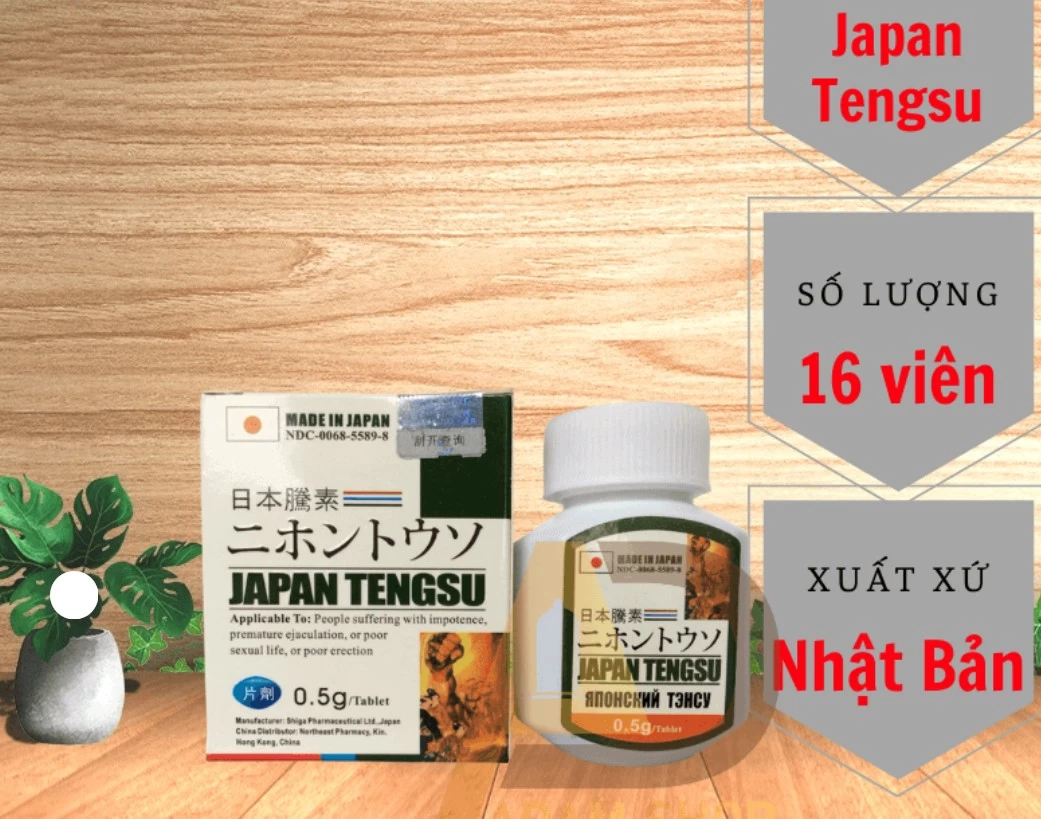 Viên uống cường dương chống xuất tinh sớm Japan Tengsu
