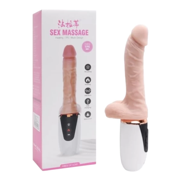 Dương vật giả rung thụt, phát nhiệt cực sướng Dibe