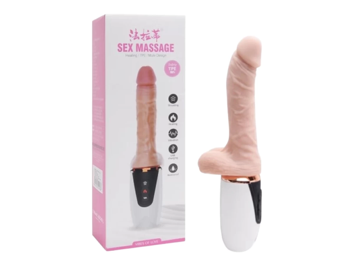 Dương vật giả rung thụt, phát nhiệt cực sướng Dibe