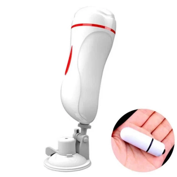 Âm đạo có đế gập 150 độ có cục rung Trắng Đen