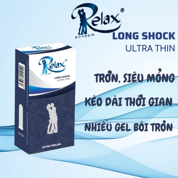 Bao caosu Relax Siêu mỏng H12 - Kéo dài thời gian