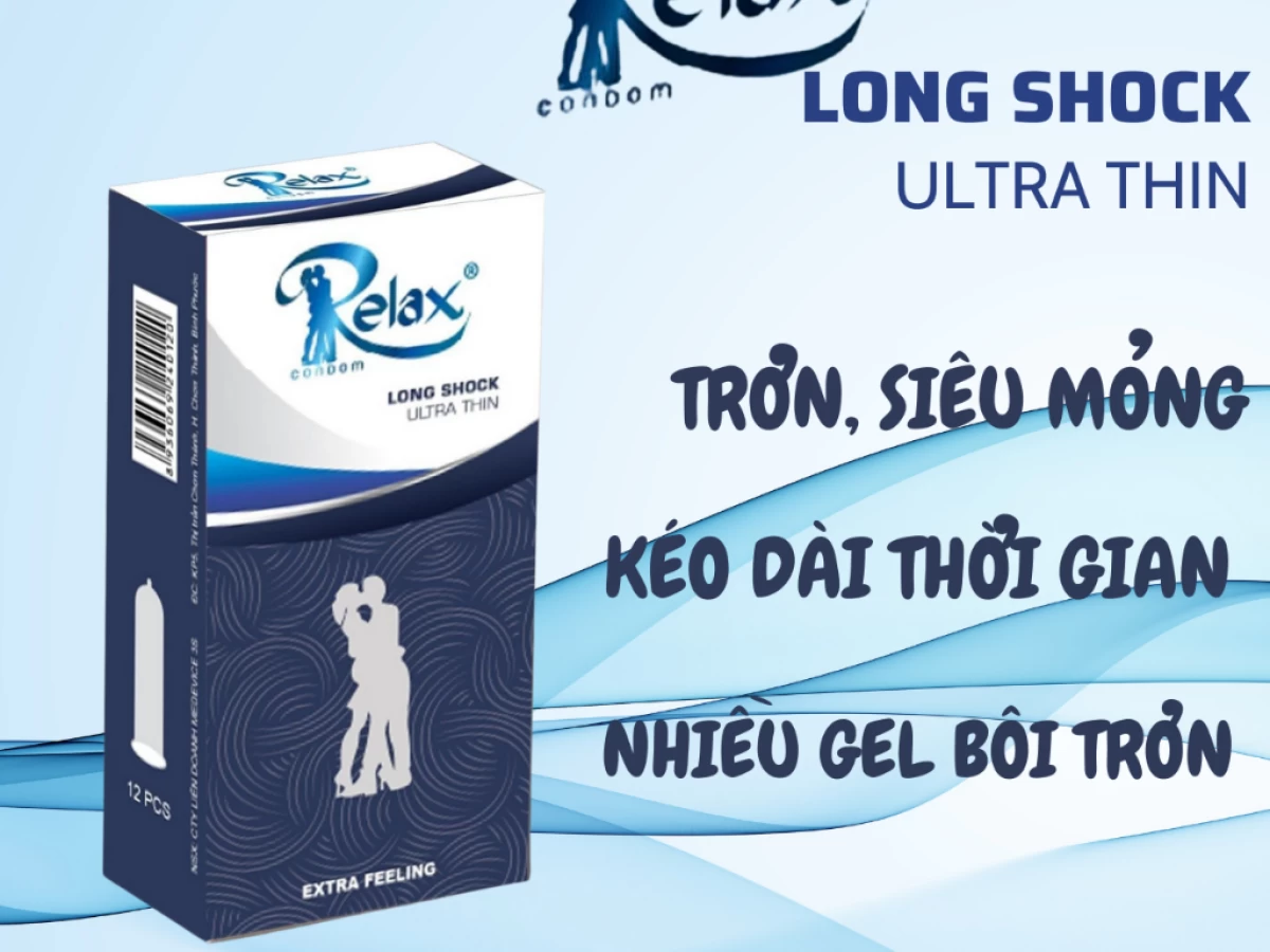Bao caosu Relax Siêu mỏng H12 - Kéo dài thời gian