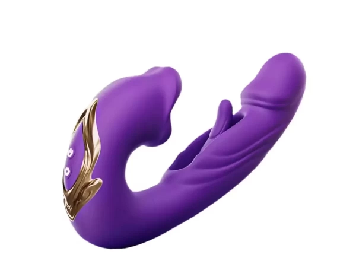 Dương vật giả rung-đá lưỡi A RED LIP