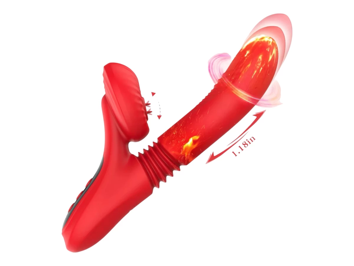 Dương Vật Đa Năng Rung Hút Liếm