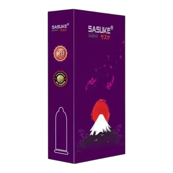 Bao cao su kéo dài thời gian Sasuke Long Shock Tím siêu mỏng
