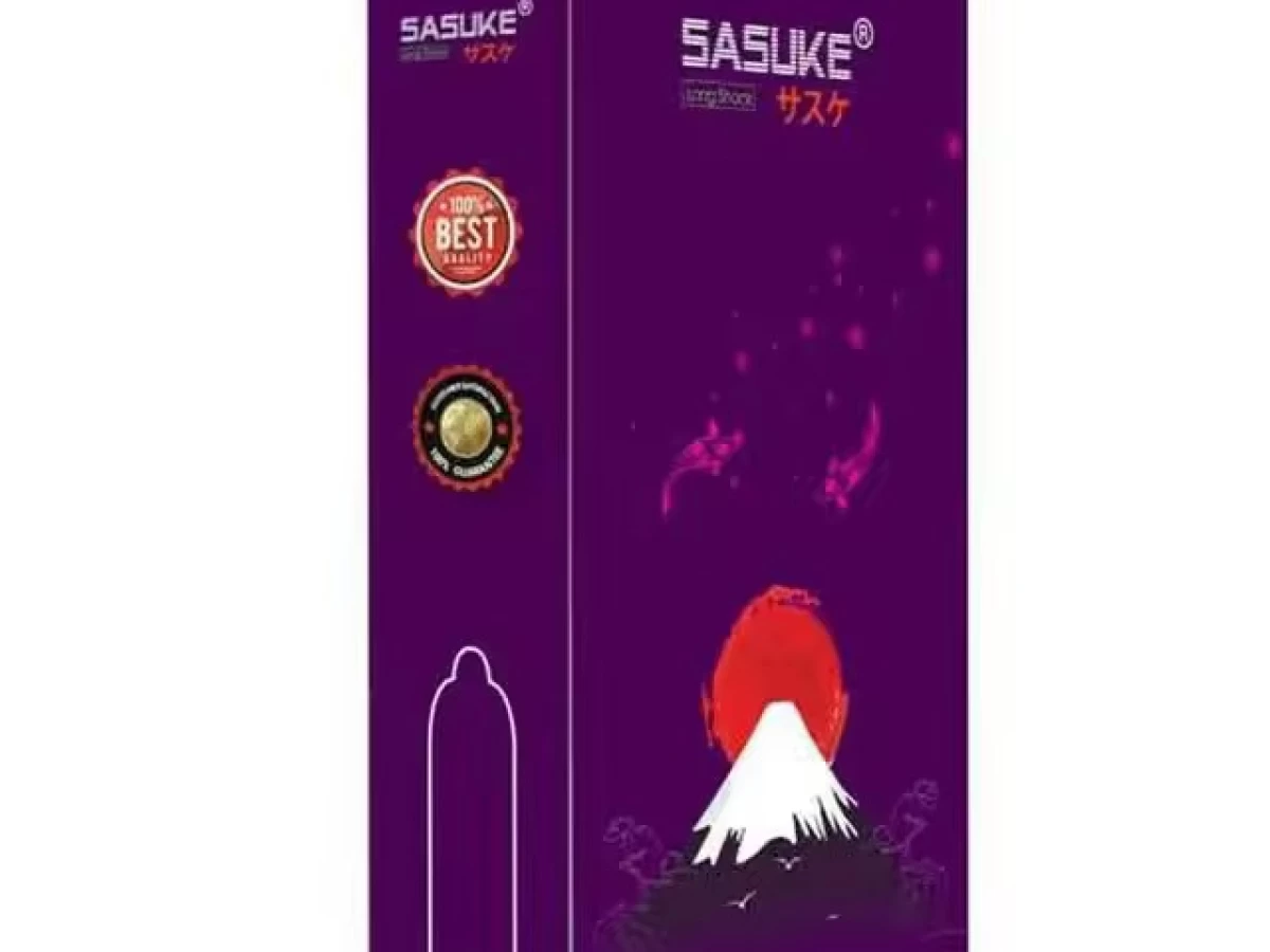 Bao cao su Sasuke Long Shock Tím siêu mỏng