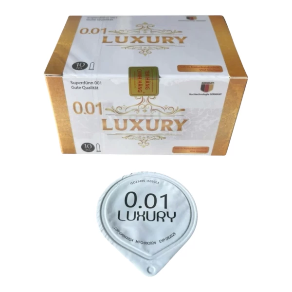 Bao cao su Trơn Đức Luxury hộp Trắng