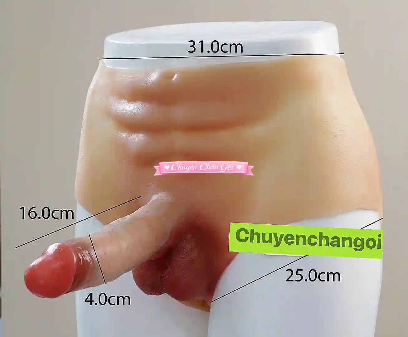 Quần đeo dương vật tích hợp rung phát nhiệt có điều khiển từ xa