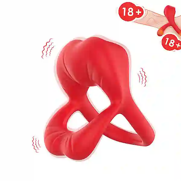 Vòng đeo dương vật hình môi rung siêu kích thích