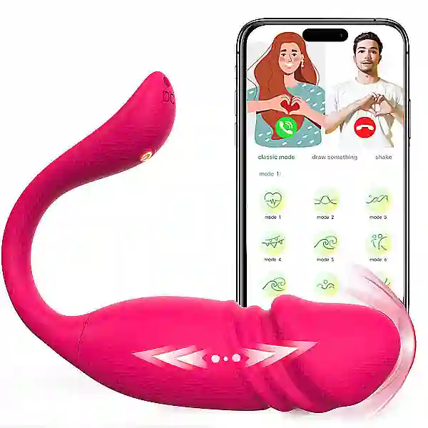 Trứng rung thụt đầu dương vật điều khiển qua app
