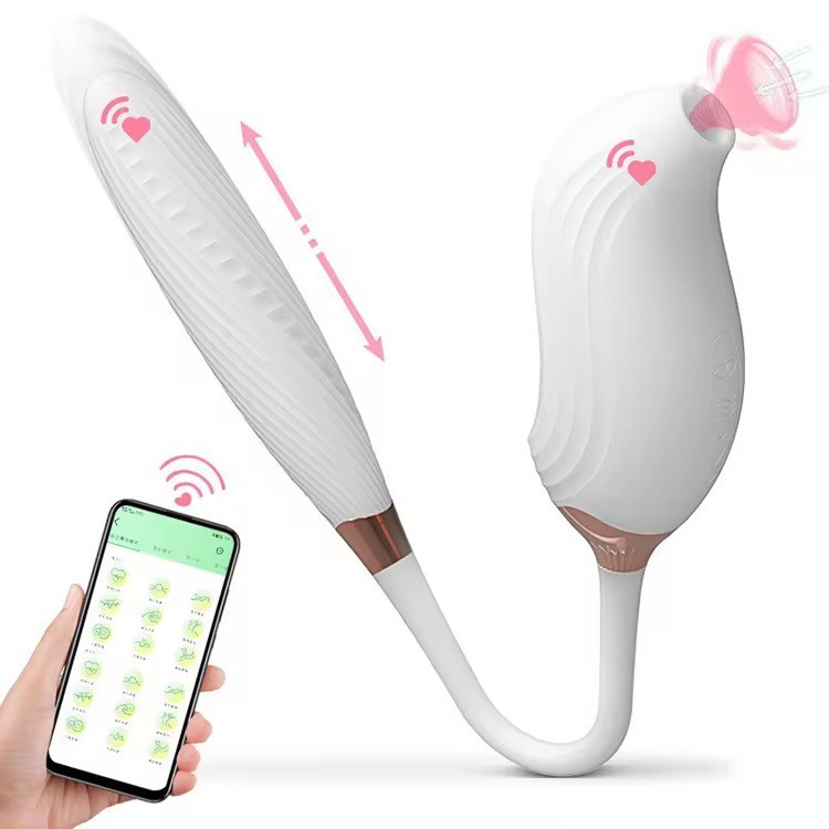 Máy massager Cupid Rung Thụt Hút cao cấp điều khiển được qua aap 1