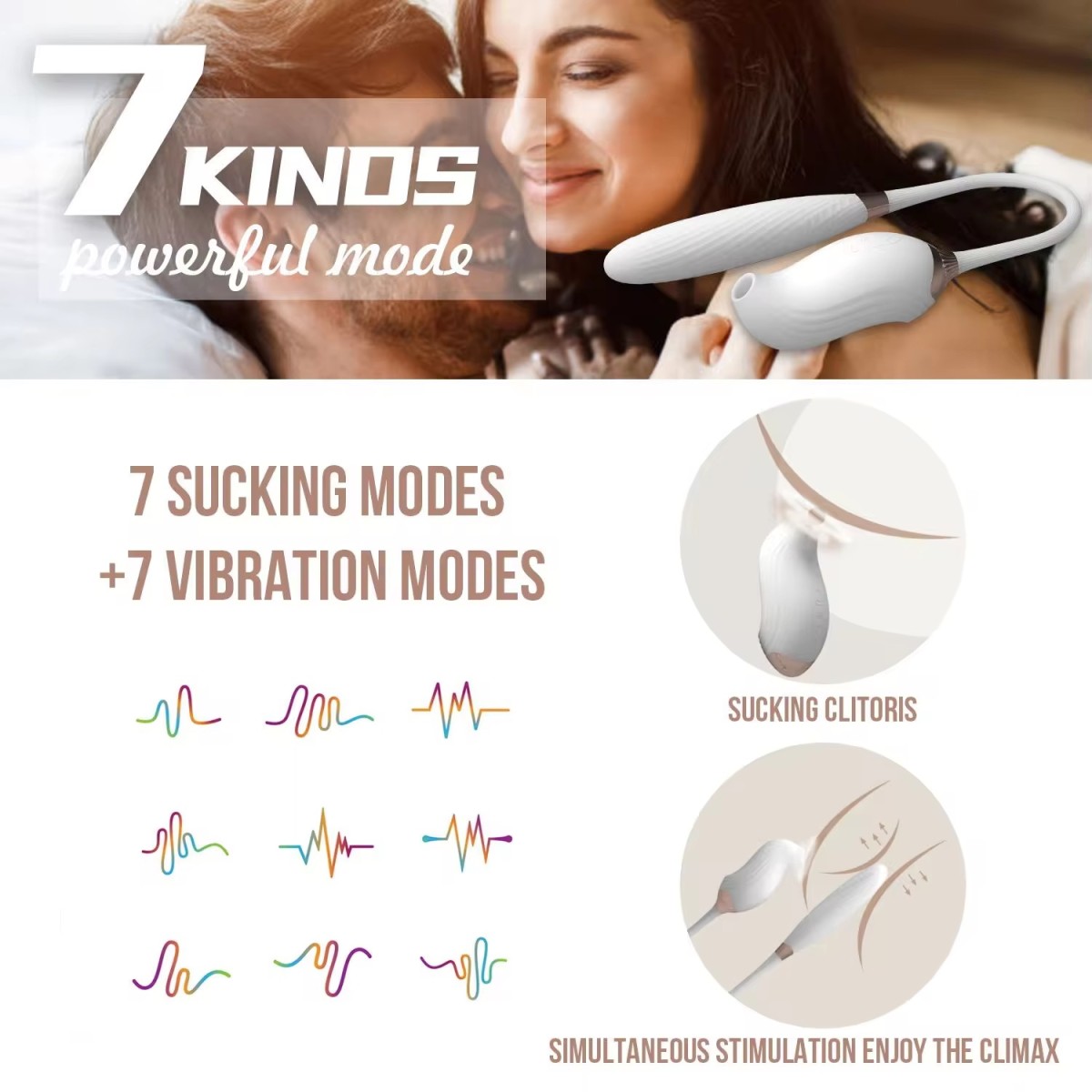 Máy massager Cupid Rung Thụt Hút cao cấp điều khiển được qua aap 6