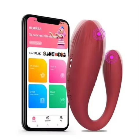 Massage rung 2 đầu siêu mạnh điều khiển được qua áp điện thoại Massage rung 2 đầu siêu mạnh điều khiển được qua áp điện thoại