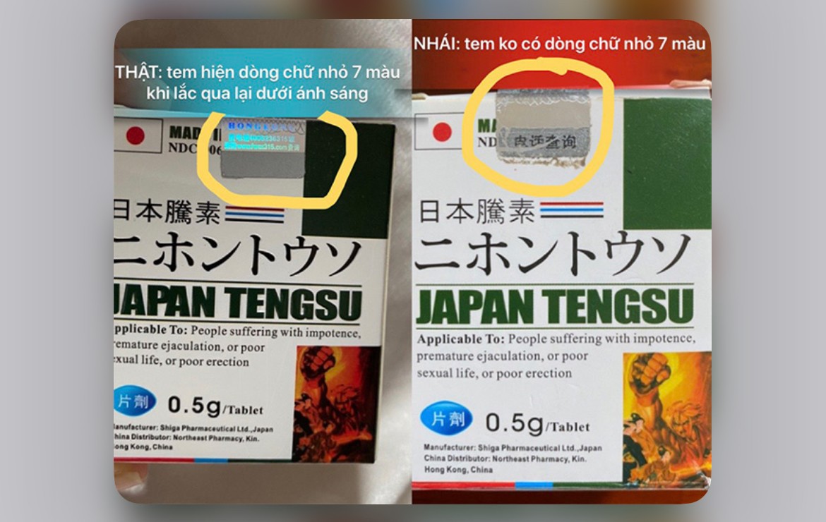 Viên uống cường dương, chống xuất tinh sớm Japan Tengsu 10