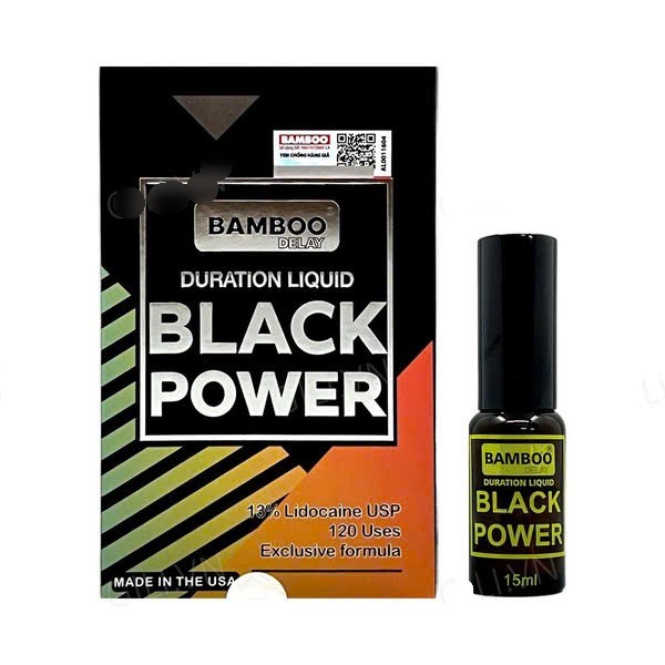 Chai xịt chống xuất tinh sớm Bamboo Black Power Mỹ chính hãng 8