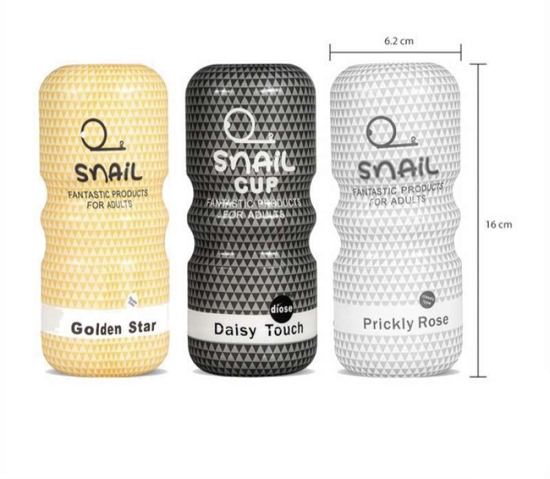 Sextoy âm đạo giả cốc Ốc sên màu bạc 3