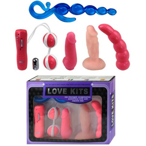 KIT sex toy 6 món kích thích hậu môn, dương vật giả KS2006