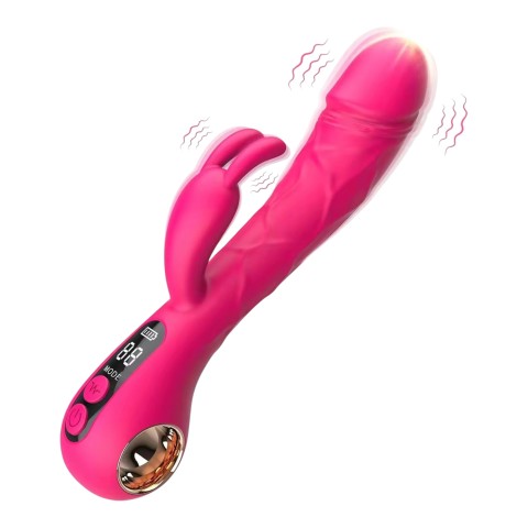 Máy massage điểm G- 2 nhánh rung kích thích Rabbit màn hình LED Máy massage điểm G- 2 nhánh rung kích thích Rabbit màn hình LED