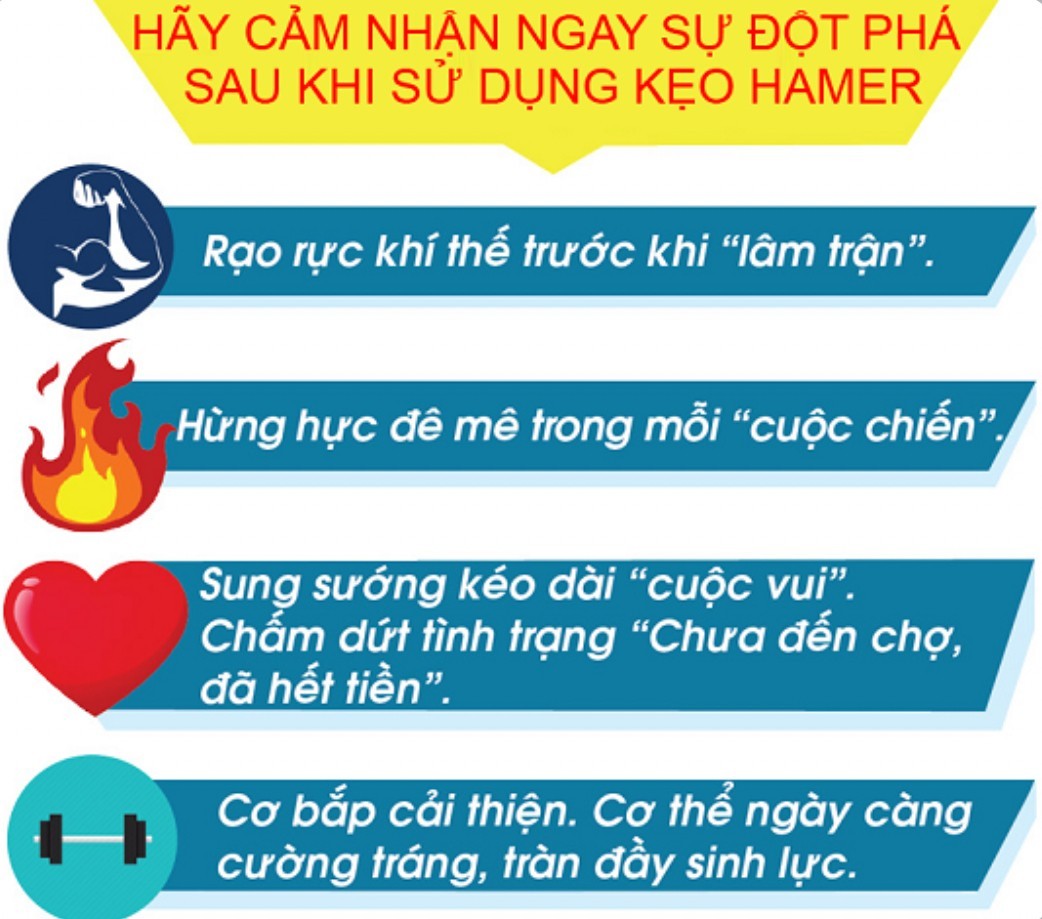 Kẹo Hamer Mỹ chính hãng chống xuất tinh sớm 32 viên 6