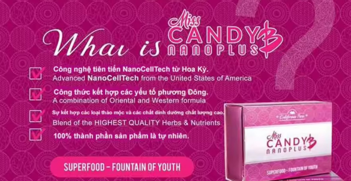 Kẹo Sâm Miss Candy B Hộp 8 Viên TĂNG CƯỜNG SINH LÝ NỮ chính hãng mỹ 4