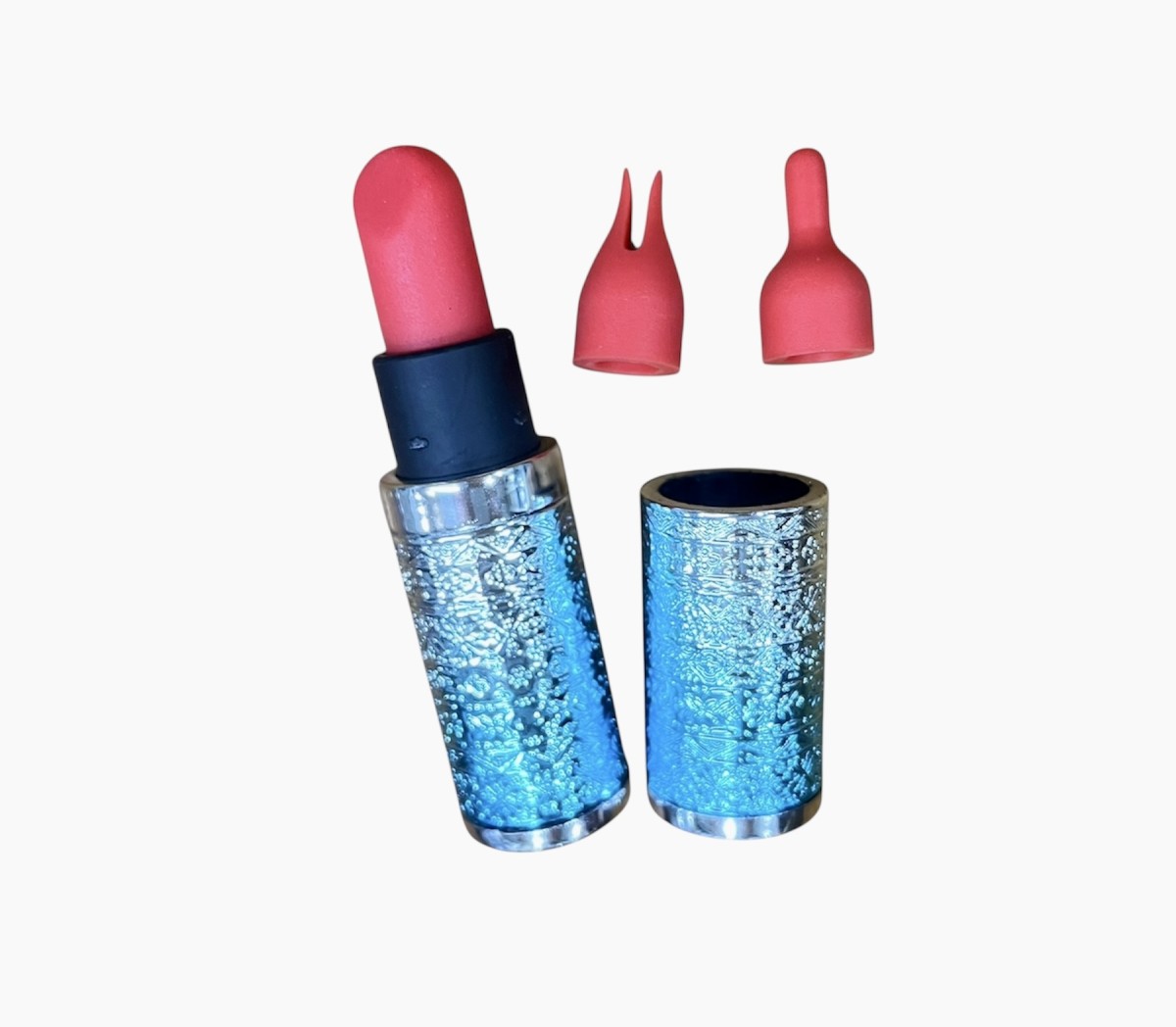 Trứng rung ngụy trang thỏi son mini rung cực đã 2 đầu phụ 8