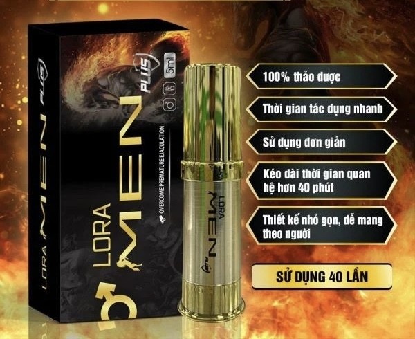 Xịt kéo dài thời gian Lora men 5ml 2