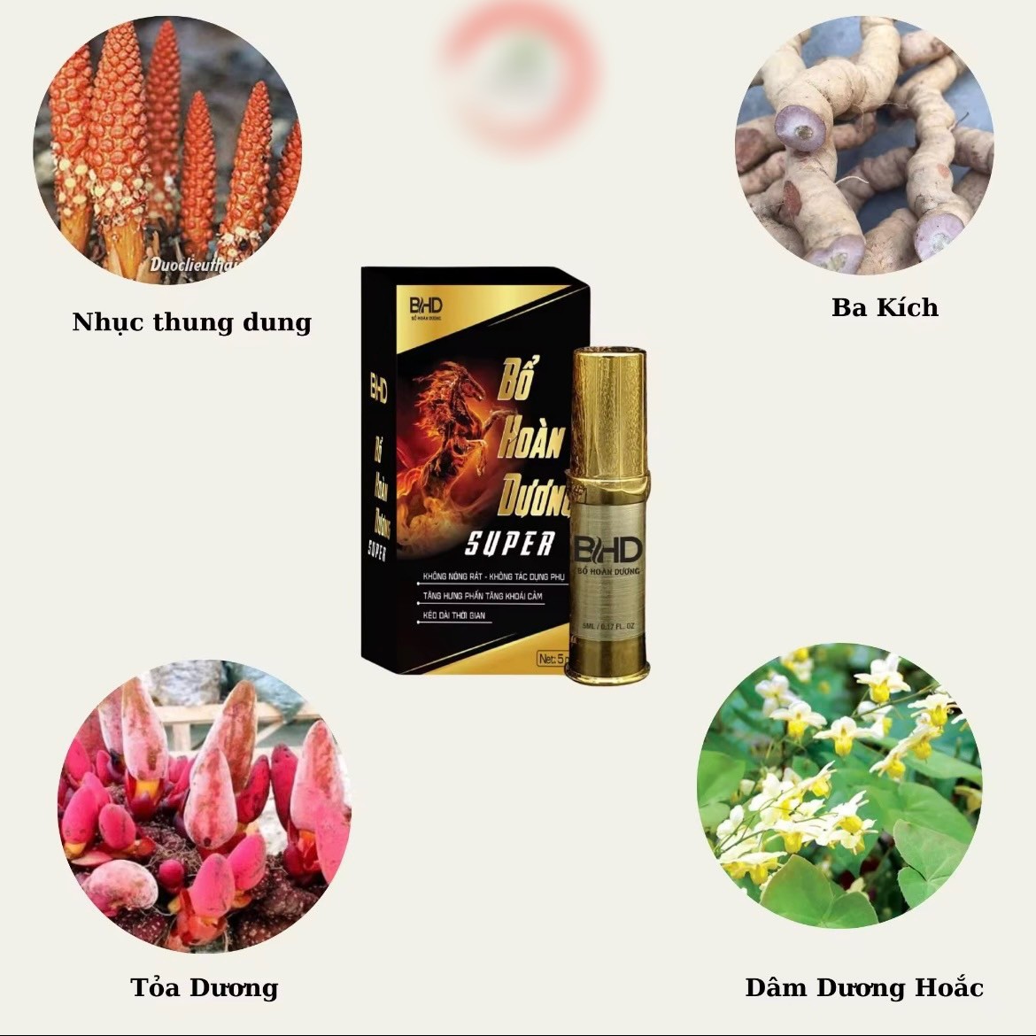 Chai xịt tăng hưng phấn, chống xuất tinh sớm Bổ Hoàn Dương Supre 5ml 3