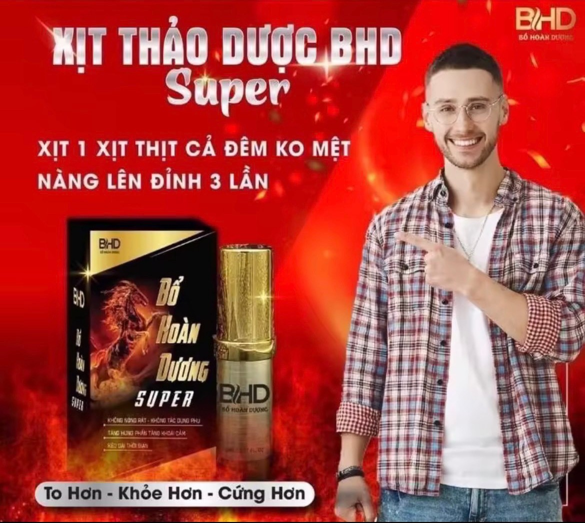 Chai xịt tăng hưng phấn, chống xuất tinh sớm Bổ Hoàn Dương Supre 5ml 4