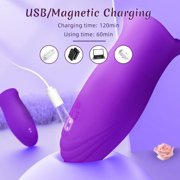 Máy mát xa miệng lưỡi rung bú mút mới lạ 15